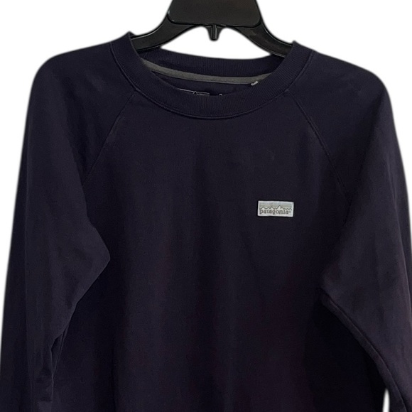 Patagonia Purple Ahnya Crewneck Sweatshirt Size Medium - Picture 3 of 8